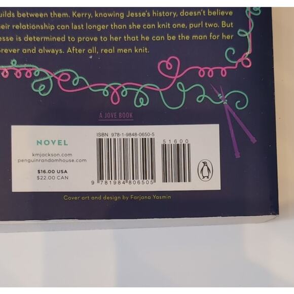 Real Men Knit by Kwana Jackson -A Novel - Paperback Book - Picture 3 of 6